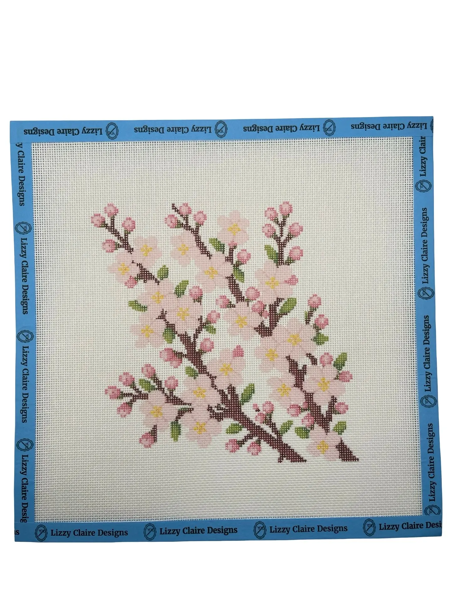 Cherry Blossom Branches - 18 mesh - 10 x 10 - Needlepoint Canvas
