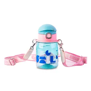 Cocosmile Exquisite Tritan Durable Plastic Bottle with Lanyard for Stylish and Convenient On-the-Go Hydration - Elegance Meets Portability