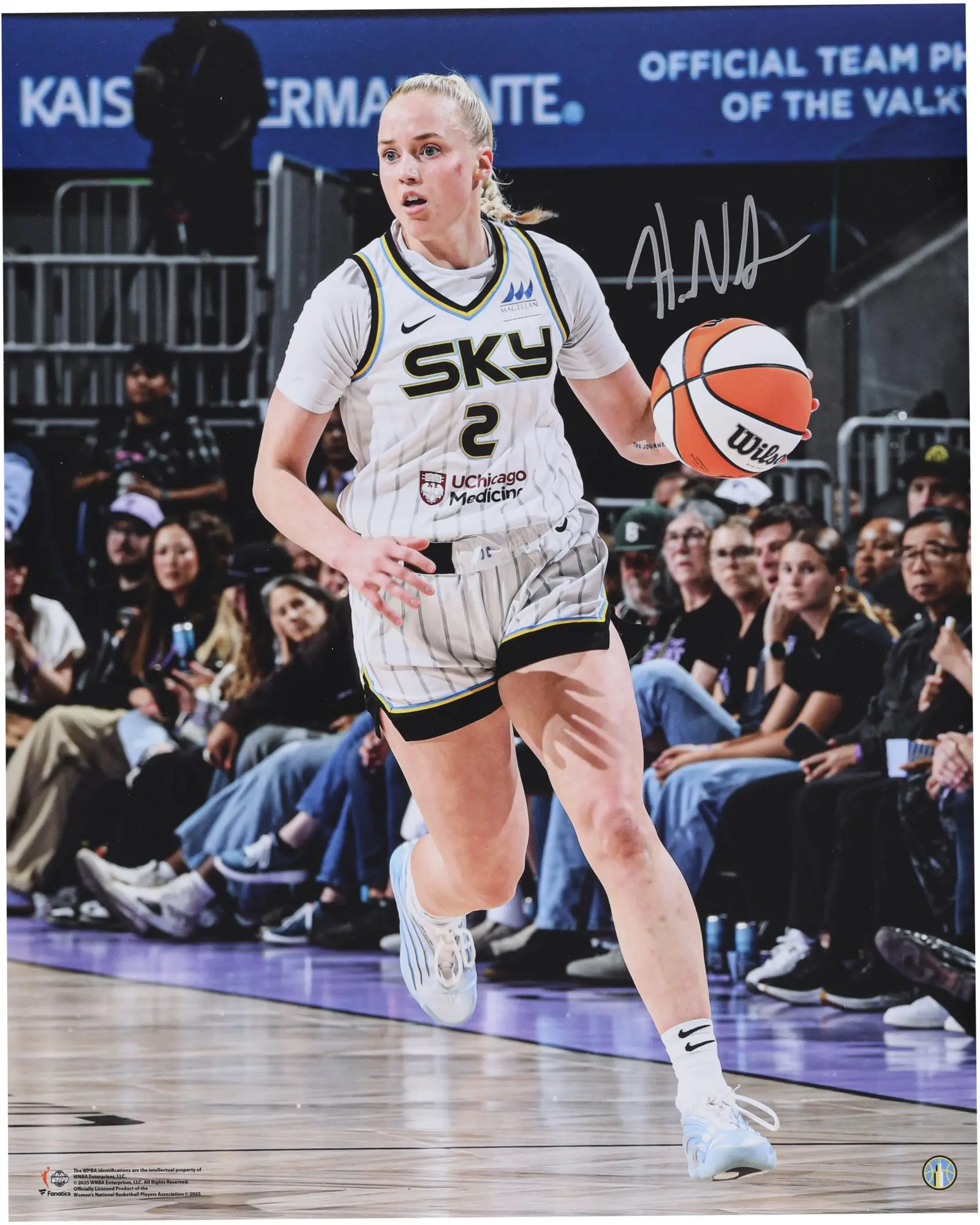 Hailey Van Lith Chicago Sky Autographed 16" x 20" Dribbling Photograph - Fanatics Authentic Certified