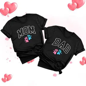 Mom and Dad Shirts Pregnancy Announcement Tshirts valentines day Couple Matching Outfits Pregnancy Reveal Mother Fathers Day Tee