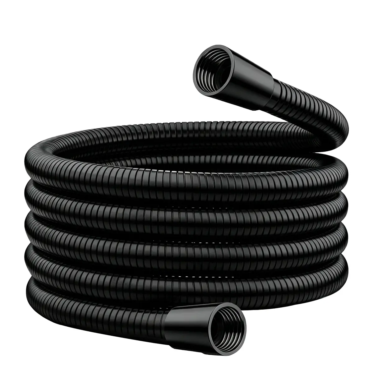 Black Flexible Shower Hose - Universal 1/2" Connection, Durable Replacement for The Durable 360° Ring Shower Head,Bathroom Shower Heads