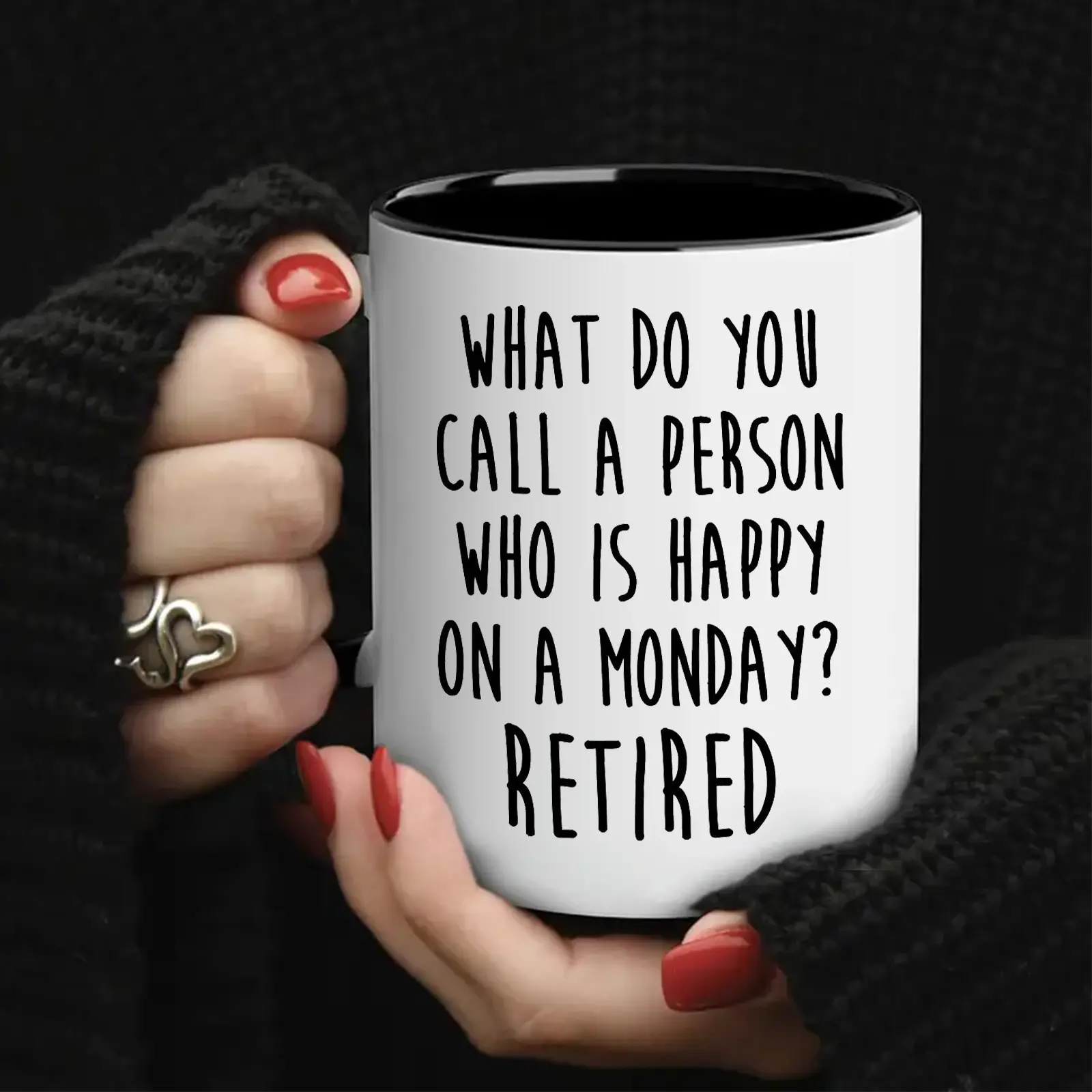 1pc Humorous Retirement Gift Ceramic Coffee Mug - 11 OZ, Ideal for Home & Cafe Use, Perfect for Friends, Coworkers, Siblings, Dad, Mom - Sarcasm & Motivation Design