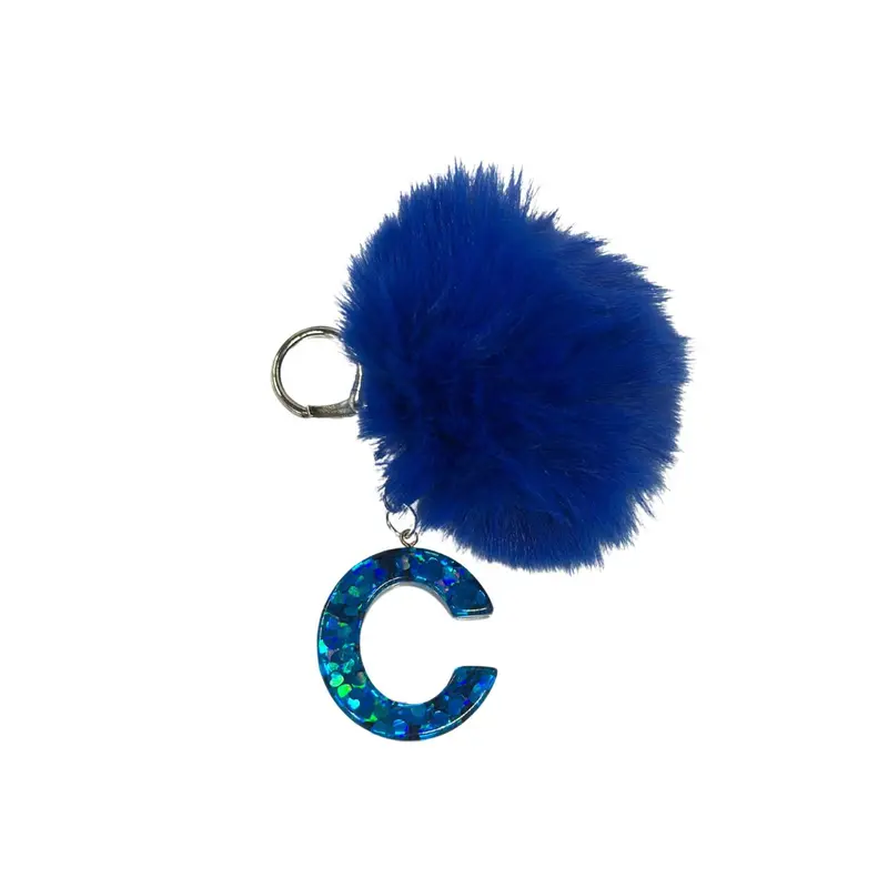 Iris Initial Letters Medium Charms Decorative with Keychain (#CL11) By Iris & Rainbow