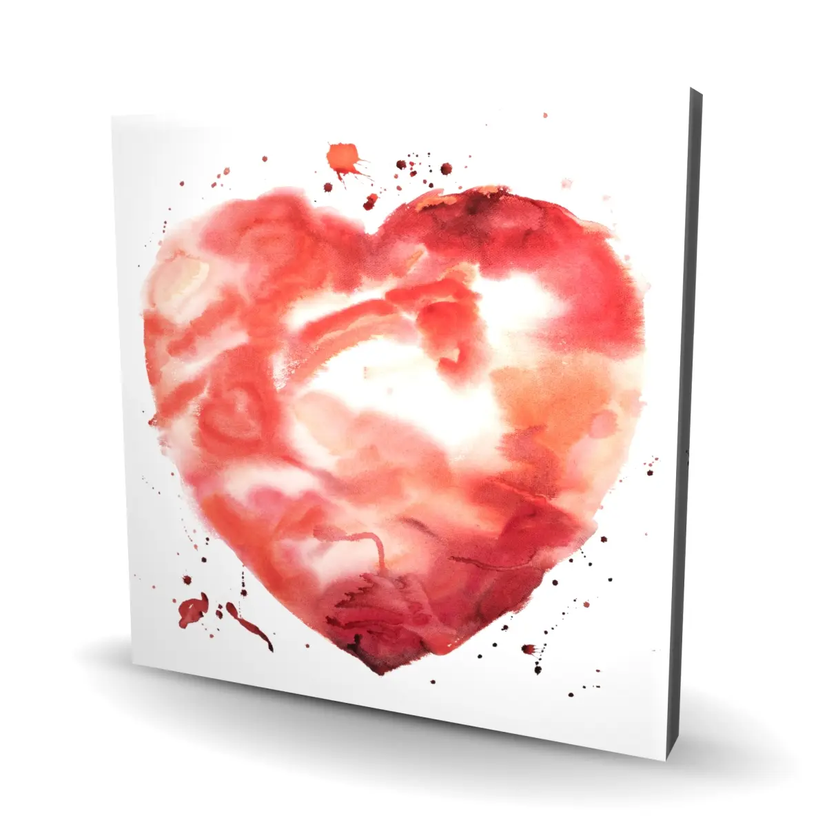 36x36 in. 1-Piece Graphic Heart Logo Wall Art with 360 Stand (C1RC3636GHO871) - Vibrant Romantic Home Decor, Bedroom Room Art, Love-Themed Space Gift, Default Size Artistic Print