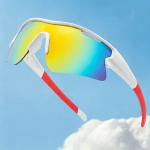 Foldable Photochromic Cycling Sunglasses UV Protection for Outdoor Driving Sports Men Women European Style Sports Glasses
