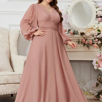 Pink Dresses for Bridesmaid Big Puffy