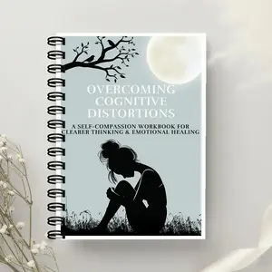 Overcome Cognitive Distortion Manual Workbook, Reshape Thinking Break Negative Thought Patterns, Based on Cbt Therapy, Practical Mindfulness Tools, Spiral Bound Notepad, Guided Journal
