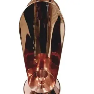 Copper Handheld Candle Holder Set - Elegant Design for Home or Office Use