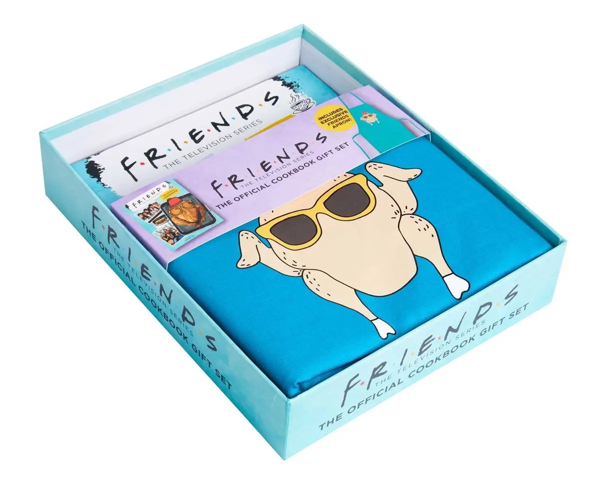 USED Book - Friends: The Official Cookbook Gift Set (Friends TV Show, Friends Merchandise) [With Apron] by Yee, Amanda (Hardcover) - english