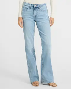 Express Mid Rise Light Wash Bootcut Jeans