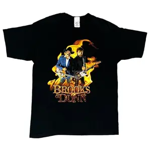 Vintage 90s Brooks & Dunn Tour T-shirt US Size: S-6XL, All Colors, Gift for Women Men, Made In USA, 100% cotton, Classic Fit, Unisex T-Shirt