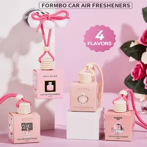 1pc 8ML Car Hanging Air Freshener, Essential Oil for Cars and Home, Long-Lasting Fragrance, Natural Ingredients, Multi-Scene Use, Car Interior Diffusers