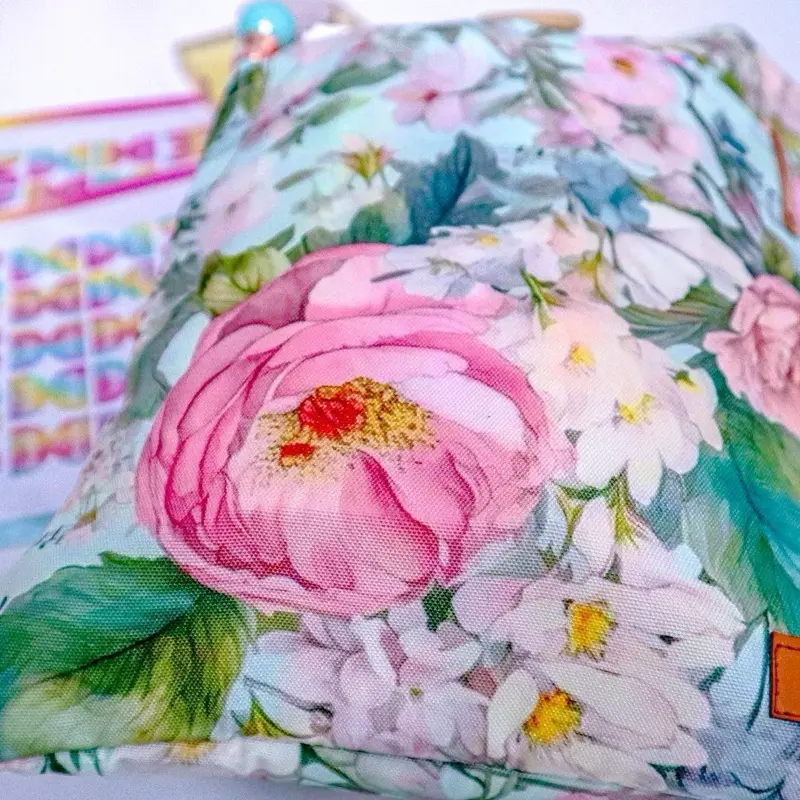 Prayer Bible and Planner Pouch - Mint Music Notes and Vintage Florals