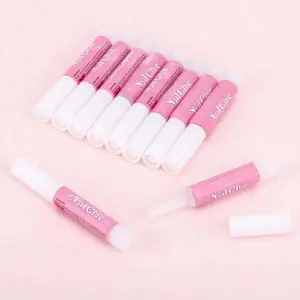 Nail Glue, Super Strong Nail Glue For Acrylic Nails Long Lasting Professional Nail Tip Glue For Press On Nails Bond For Acrylic Nails Adhesive Nail Glue For False Nail Tips 2g/0.07OZ/PCS