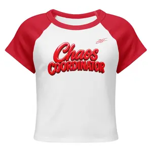 Chaos Coordinator women’s micro rib raglan tee