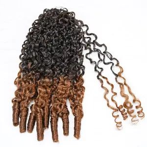 QVR #T2/30 Burmese Curly Crochet Hair Small Kinky Curly Machine Made Feather Human Hair Extension dealsforyoudays Knotless Box Braid TikTokShopBlackFriday