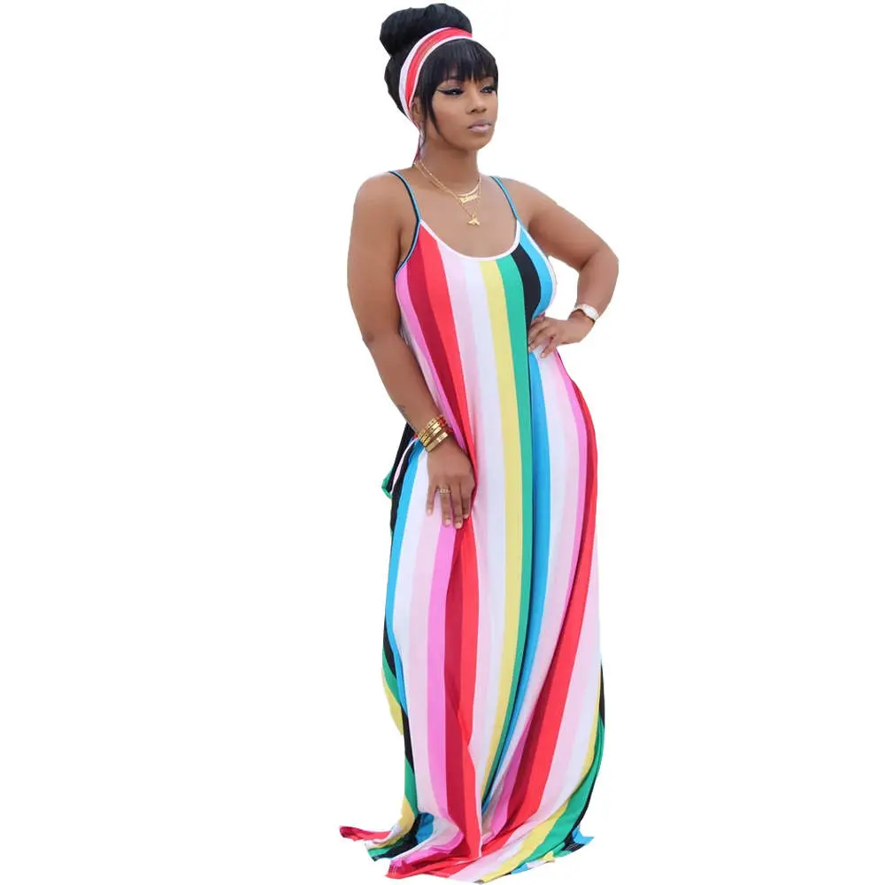 Candy Licker Stripes Galore Maxi Dress with Pockets