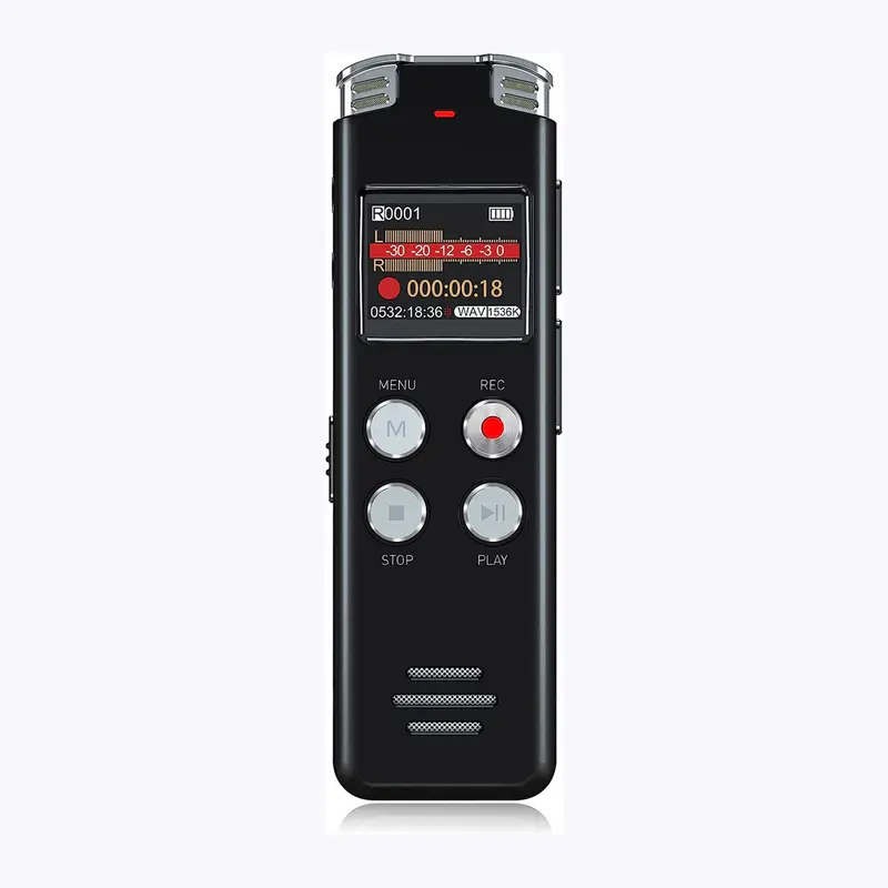 64GB Mini 800hr Voice Activated Recorder Digital Audio Magnetic MP3 Player