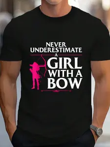 100% Cotton Funny Archery Design For Bowhunter Shooting Fans T-Shirt Women's Men's Graphic Tee Crew Neck summer vacation Tops