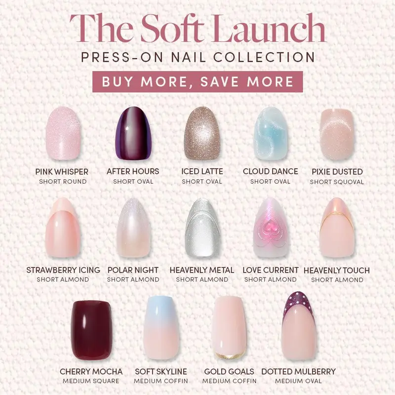 Glamnetic The Soft Launch Press-On Nail Collection
