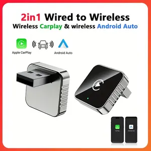New Super Mini Carplay AI Box Wired to Wireless CarPlay&Android Auto 2in1 Box 5GHz WiFi5 for 99% Original Wired CarPlay/Auto Car