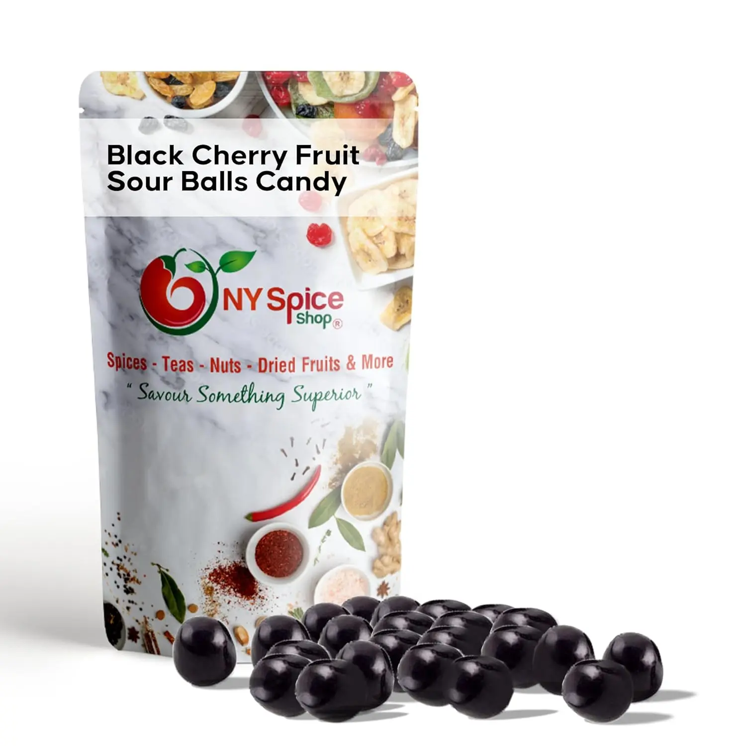 Black Cherry Fruit Sour Balls Black Cherry Fruit Sour Balls