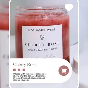 Cherry Rose Sugar + Salt Body Scrub