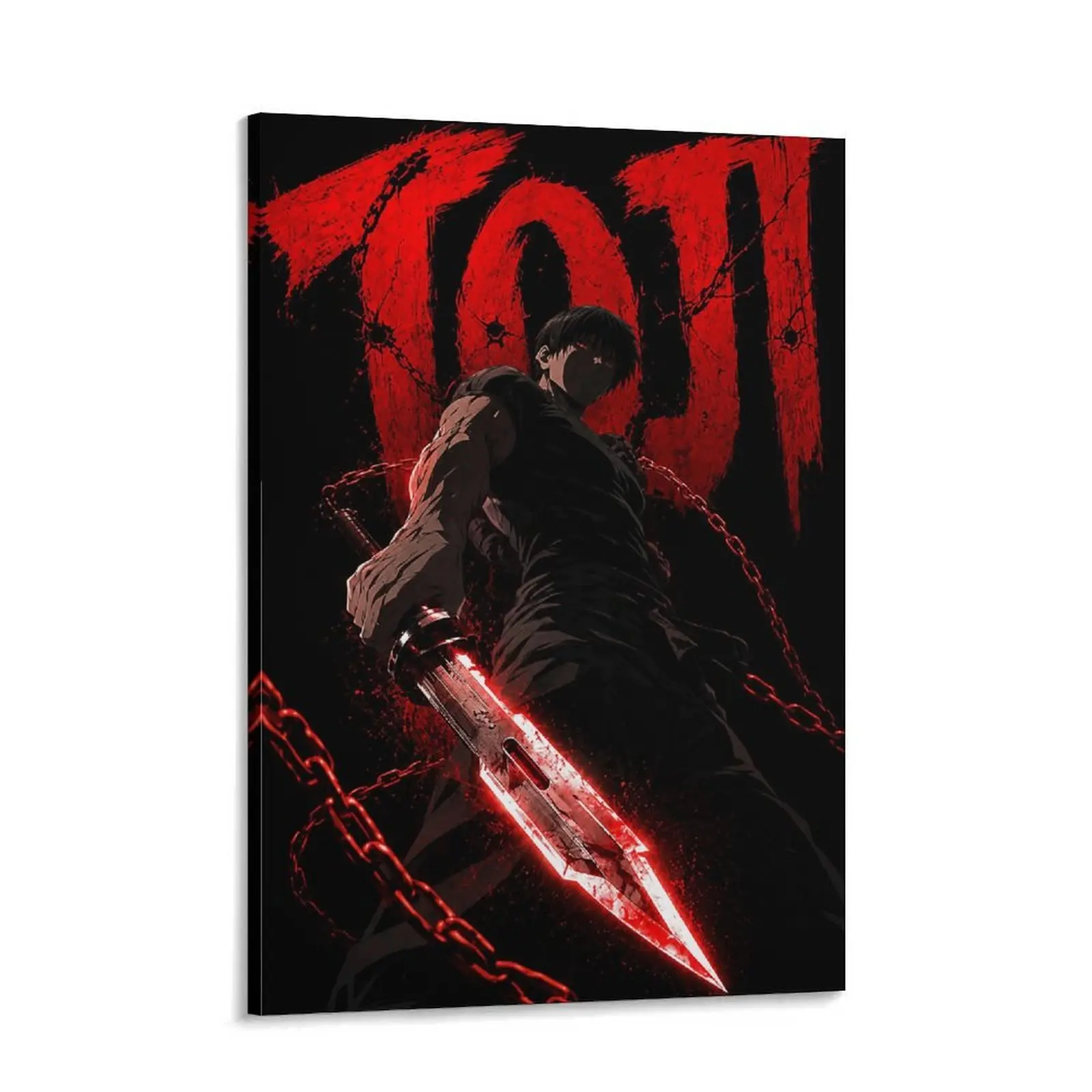 JJK Megumi Fushiguro Wall Art Poster,TOJI  Dark Fantasy Canvas Print, Japanese  Character Artwork, Aesthetic Room Decor For Bedroom Gaming Room