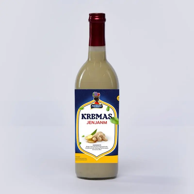 Kremas Haitian Sweet and Creamy Beverage - Made with Creamed Coconut Sweetened Condensed Milk Vanilla Essence Dairy Flavor Almond Syrup