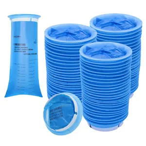 Vomit Bags Disposable for Car - 50 Pack - Emesis Bags Medical Grade, Leak Resistant, Portable, Disposable Barf, Nausea, Puke, Throw Up Bags for Adults and Kids Travel Motion Sickness