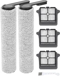Replacement Brushs Roller + HEPA Filters Replacement Parts For Tineco Floor ONE S6/S7 Pro Cordless Wet Dry Vacuum Cleaner,Replacement Parts Kit Include 2 Brush Roller, 3 HEPA Filters, 1 Cleaning Brush