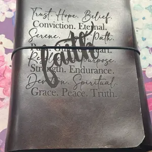Engraved Leather Bible Cover/Journal with ESV Bible & Journal Set