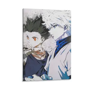 Gon Killuas Poster. Canvas Wall Art.  Room Decor Print. Anime Art for Fans. Decorative Canvas Poster. Poster Canvas Wall Art For Bedroom Decor Bar Office Room Decor Gift