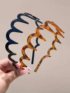 New Versatile Face Washing Hair Clip Zigzag Headband with Teeth Dual Use Wave Hair Tie for Women Tiktok Style All Seasons