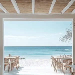 Beachfront Bliss Backdrop - Durable Rigid Boards & Flexible Vinyl Rolls for Photographers and Creators