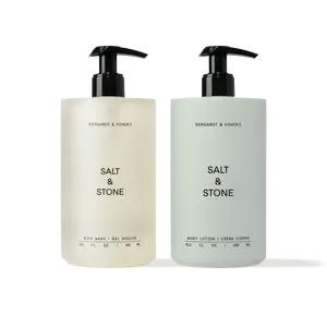 Salt & Stone Signature Deluxe Body Duo - Award-Winning Scents - Hydrating Body Wash And Body Lotion For Soft Skin