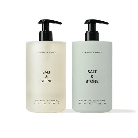 Salt & Stone Signature Deluxe Body Duo - Award-Winning Scents - Hydrating Body Wash And Body Lotion For Soft Skin