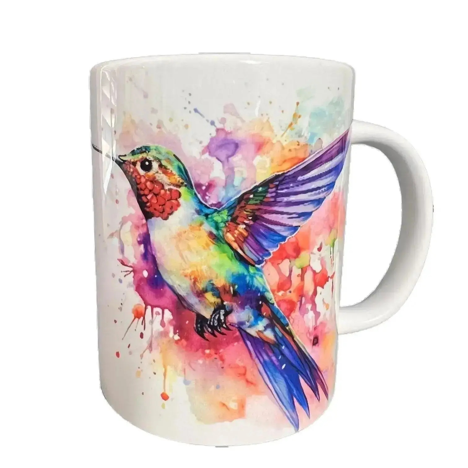 15 OZ Watercolor Hummingbird Coffee Tea Mug (1 of 4) Ceramic Cup
