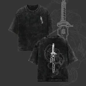 Toji Vintage Oversized Washed Tee Unisex Oversize Anime Manga Lightweight Cotton T-Shirt, Hoodies & Sweater Wash Gift For Anime Fan, Anime Lover loungewear t shirt