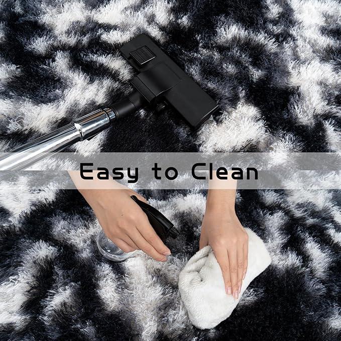 REZUTAN Soft Faux Fur Shag Rug Aesthetic Decor Carpet for Living Room Bedroom Home Decor High-Quality Faux Fur Material