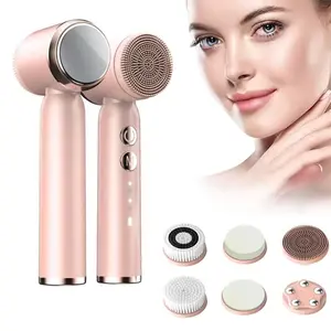 Multifunctional Facial Exfoliating Brush, Electric Rotating Face Cleansing Tool, Deep Cleaning & Gentle Exfoliation, Ideal for Daily Skincare Routine