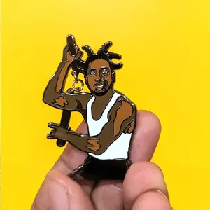 Old Dirty Bastard Nunchucks Enamel Pin - Hip Hop icon