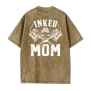 Inked Mom Tattoo Graphic T-Shirt, Cool Mom Streetwear Tee, Tattoo Lover Gift for Mothers