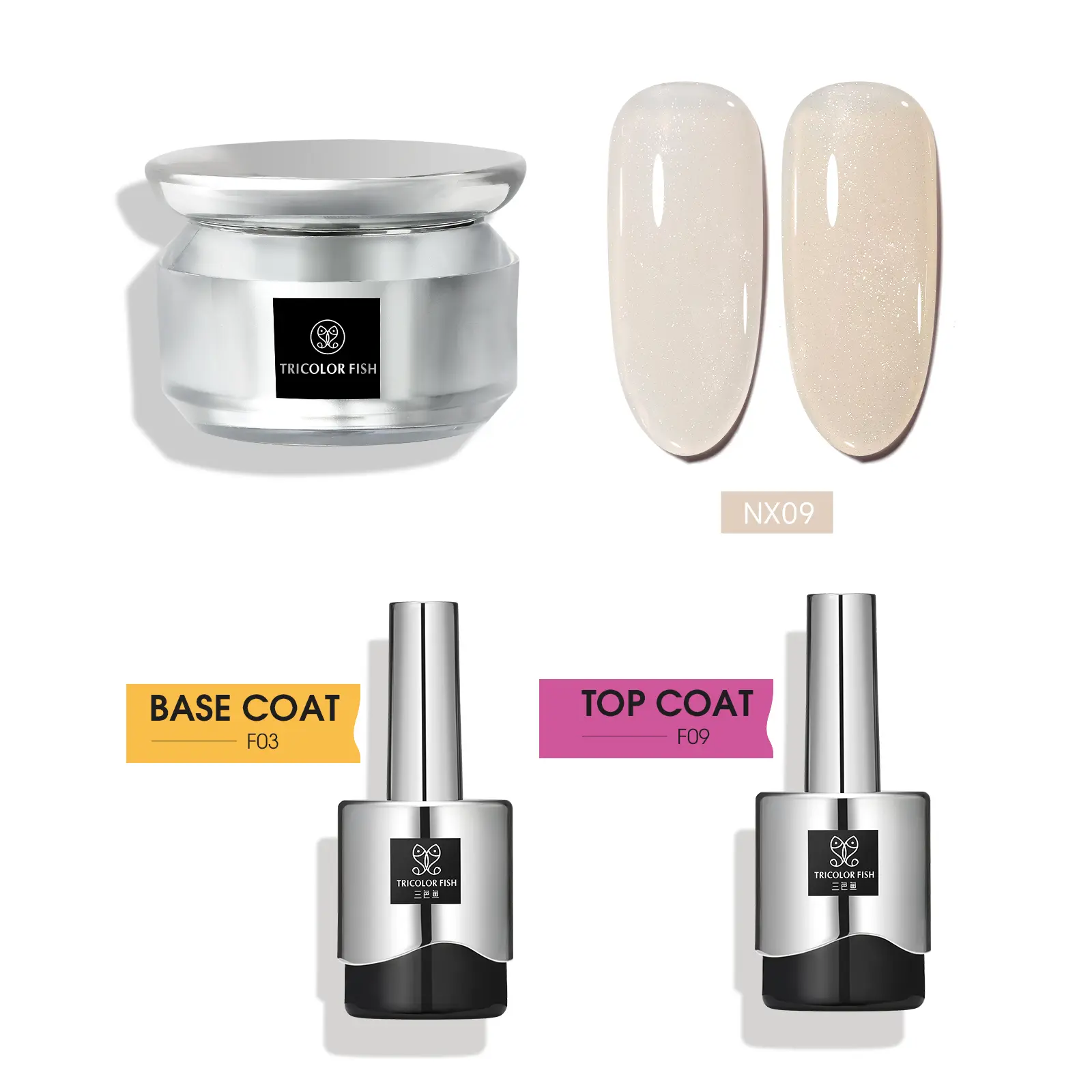 NX09 +Base Gel+Top Gel