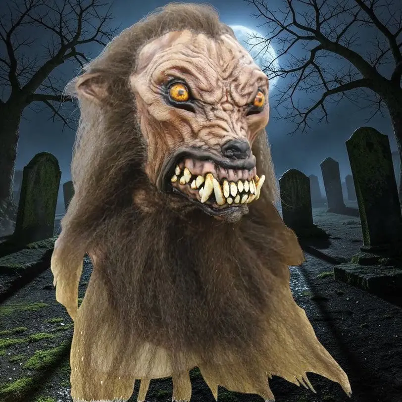 Fierce Werewolf Halloween Costume Mask