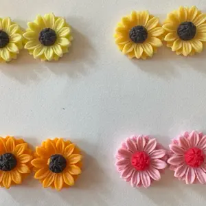 Sunflower stud earrings
