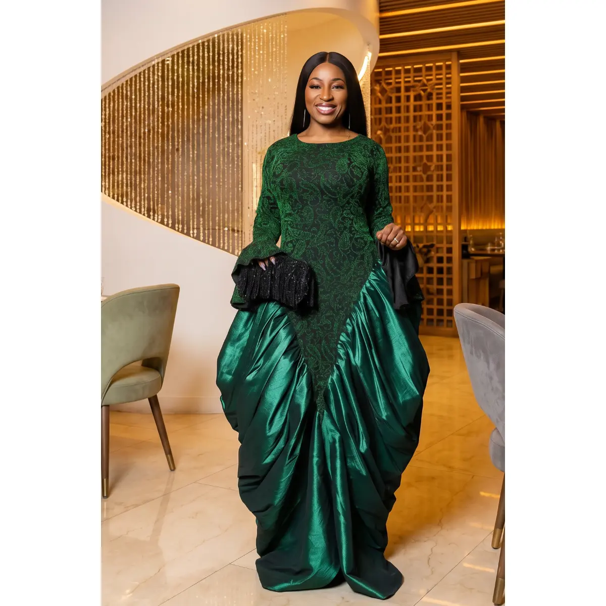 lush green dress Lush Green Schiffli Dress XS main image 0