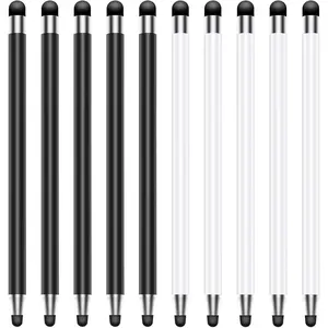 Stylus Pen for Touchscreen 10 count,   and Sensitivity Stylus Pen for iPad///Android and Tablets, Compatible with  Capacitive Touch Screen (10-Pack (Black/White))