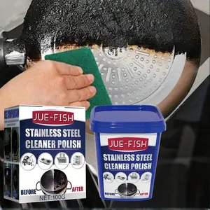 100g Stainless Steel Cleaning Paste, Magic Cleaning Agent, Multi-Functional Kitchen Cleaner, Efficiently Removes Grease and Stains