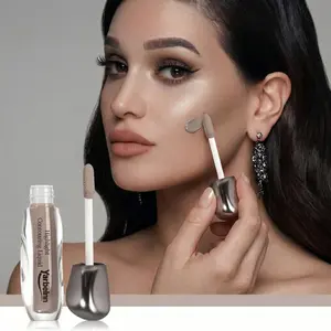 Silk Liquid Contour,Fog Grey Brown Sculpting Bronzer for Face, Long-Lasting,Easy to Blend Liquid Contour, Natural  Face Shaper, Makeup Gift for Women & Girls,Summer Makeup Gift
